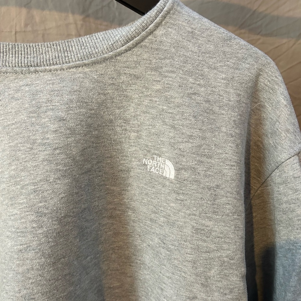 THE NORTH FACE GRAY CREW NECK, sweatshirt, hoodie